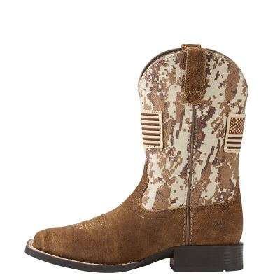 Ariat Patriot Kahverengi / Camo Western Csizma Çocuk (26899-801)